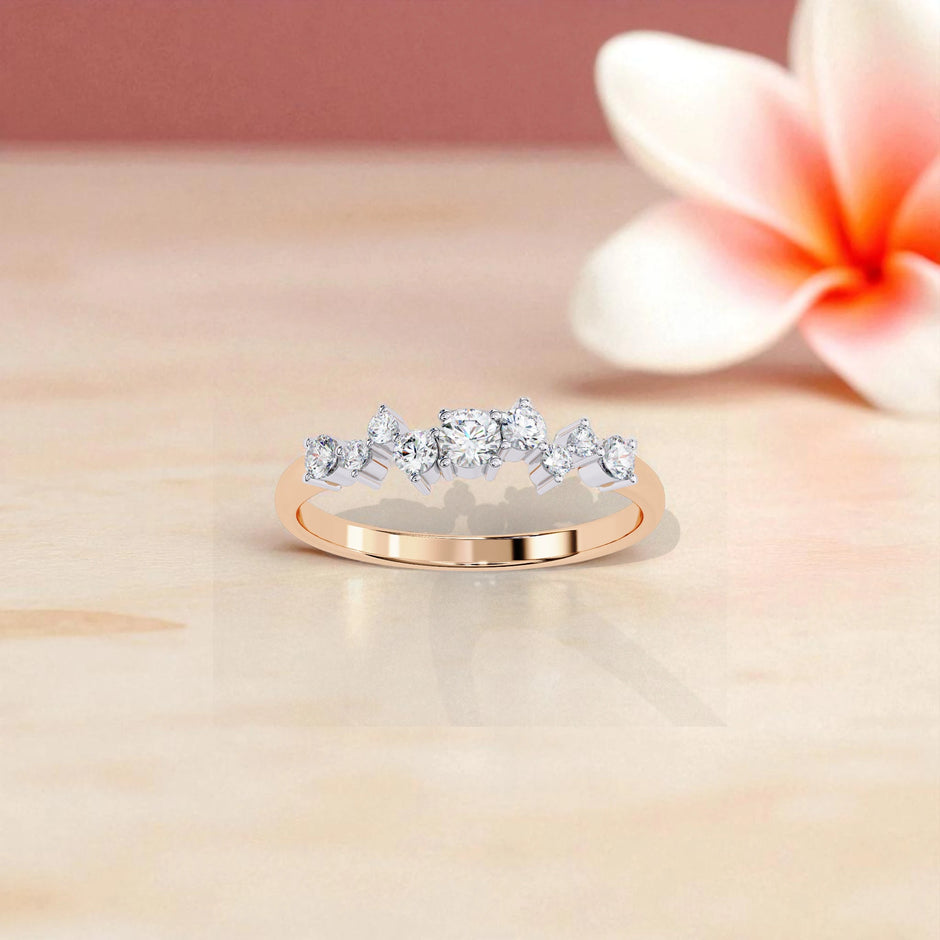Moissanite Cluster Eternity Band Ring RG-MD-SL-100/171