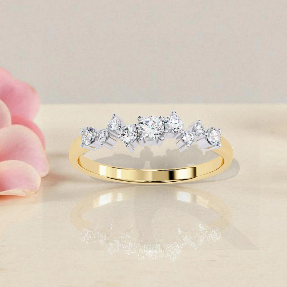 Moissanite Cluster Eternity Band Ring RG-MD-SL-100/171