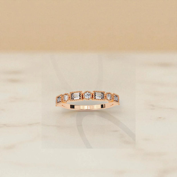 Moissanite Dainty Eternity Band Ring RG-MD-SL-100/173