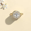 Moissanite  Halo Ring RG-MD-SL-100/23