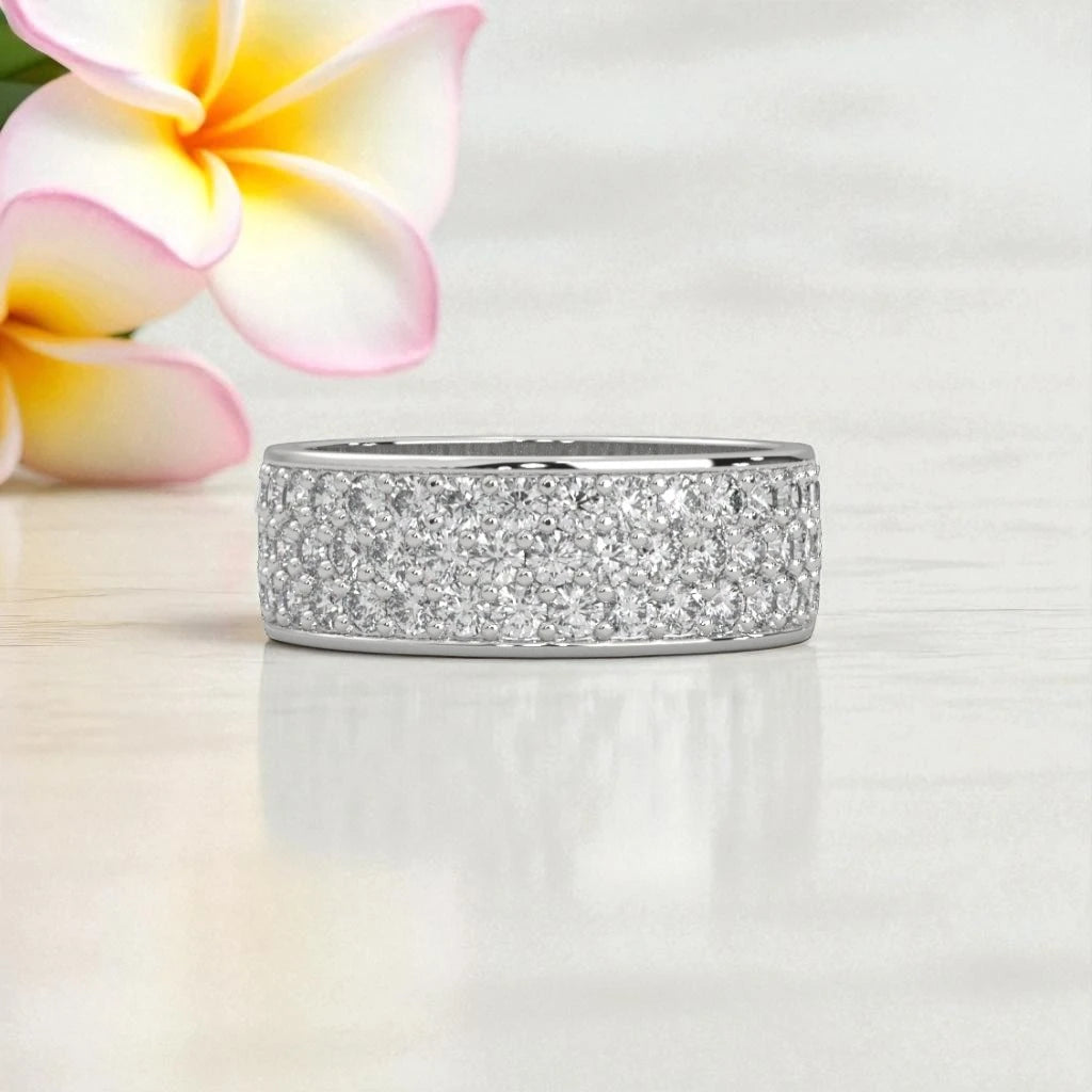 Eternity Moissanite Ring Band RG-MD-SL-100/24