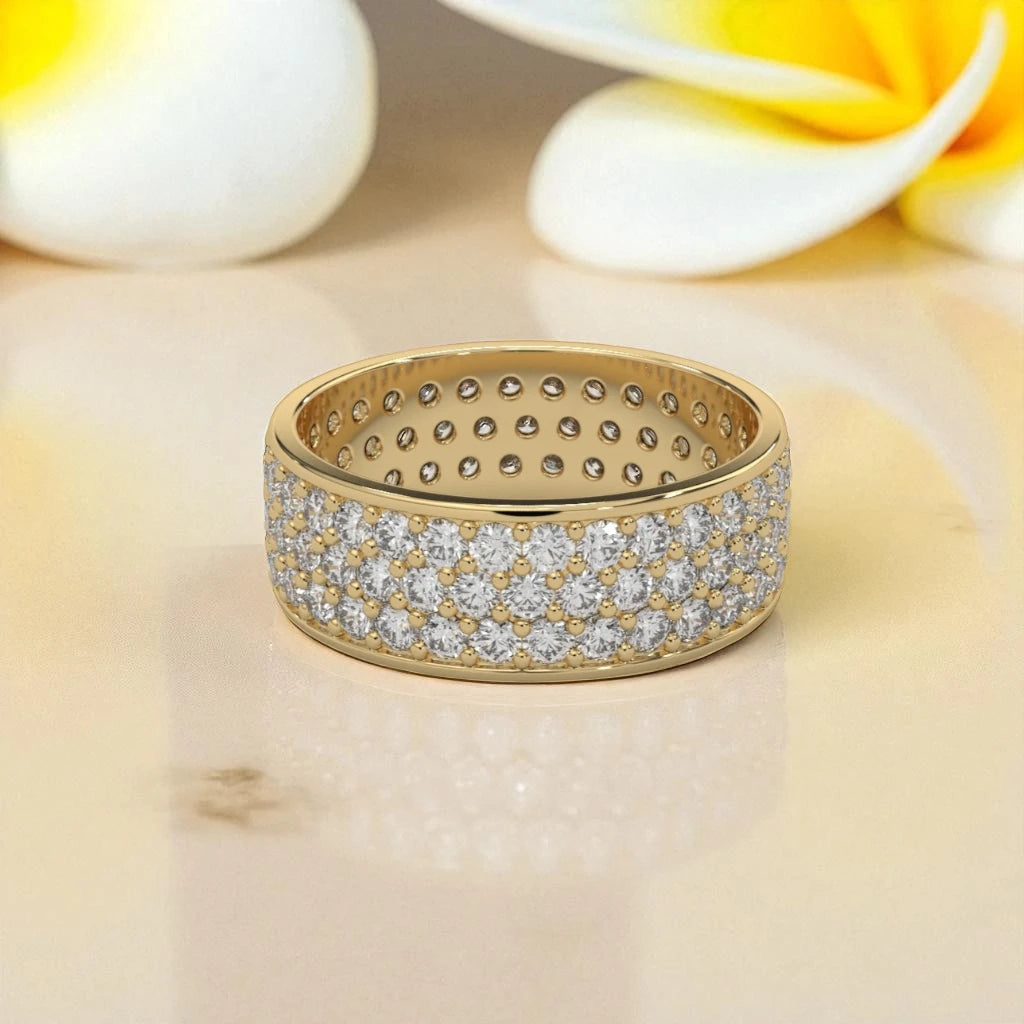 Eternity Moissanite Ring Band RG-MD-SL-100/24