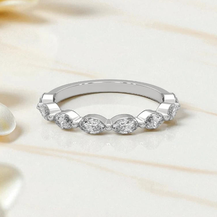 Eternity Moissanite Ring Half Band RG-MD-SL-100/26