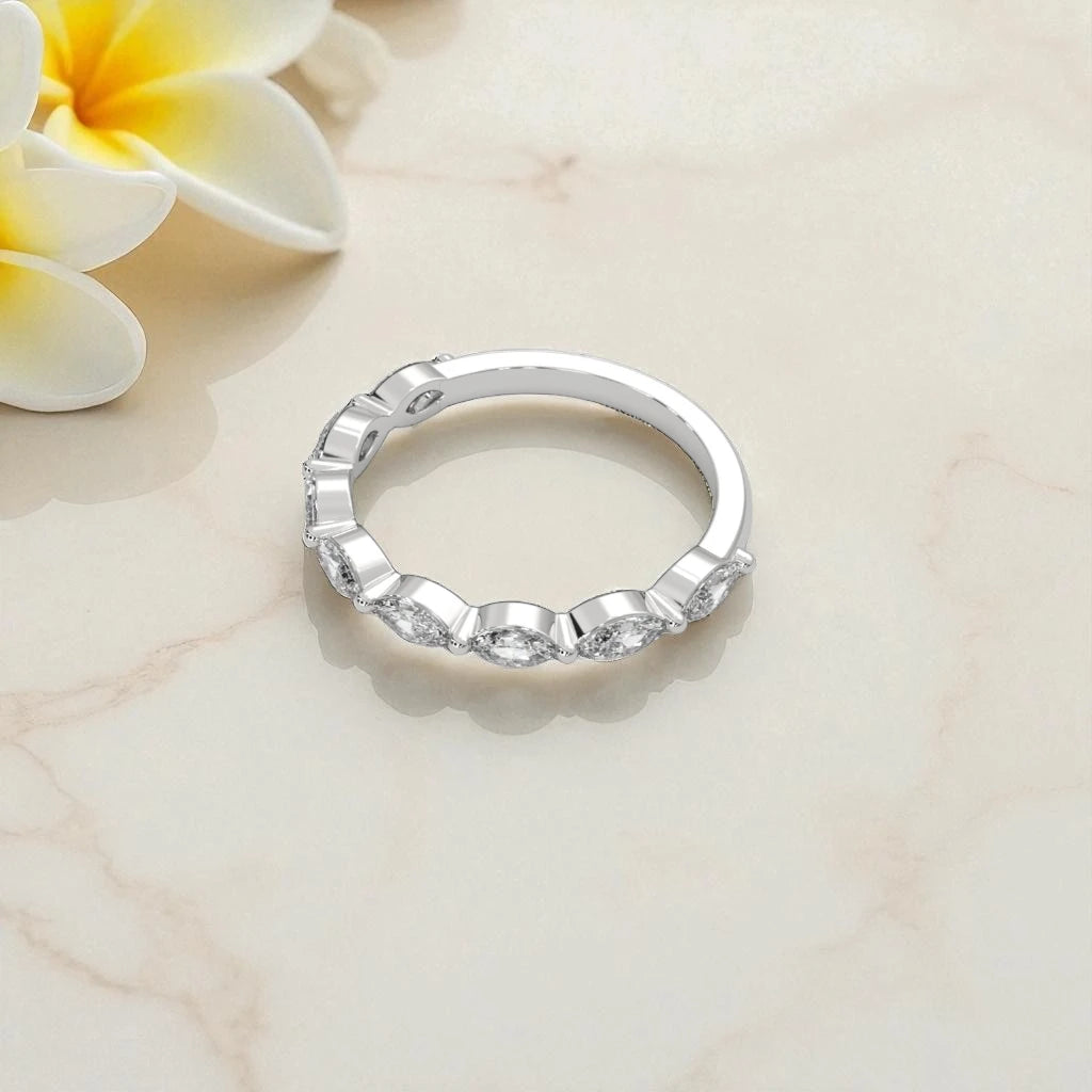 Eternity Moissanite Ring Half Band RG-MD-SL-100/26