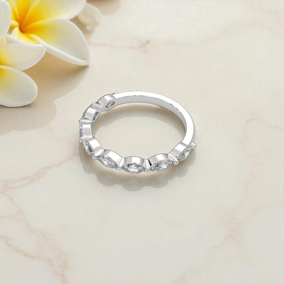 Eternity Moissanite Ring Half Band RG-MD-SL-100/26