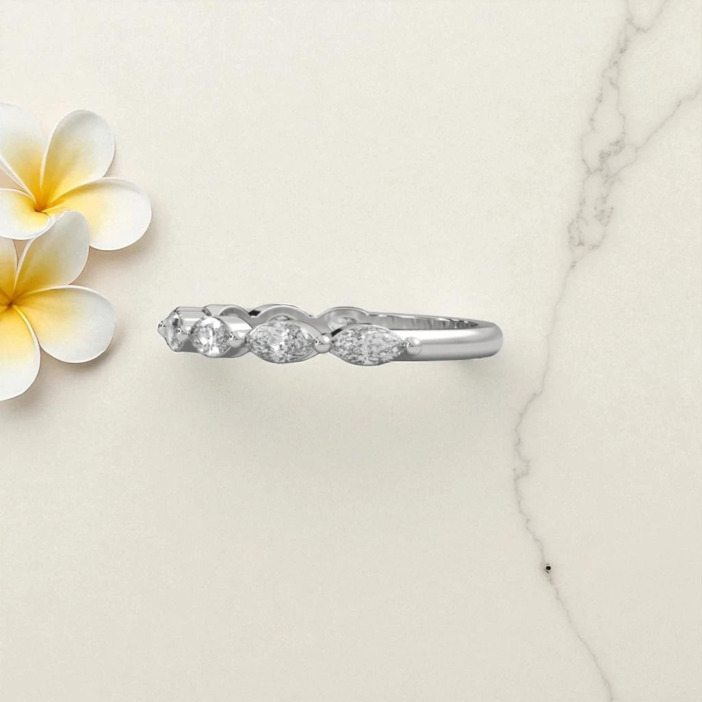 Eternity Moissanite Ring Half Band RG-MD-SL-100/26