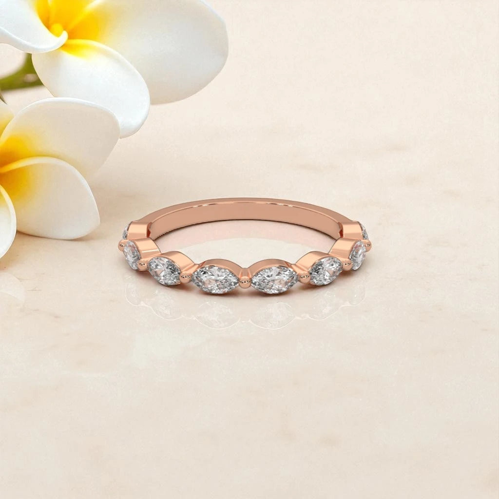 Eternity Moissanite Ring Half Band RG-MD-SL-100/26
