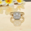 Moissanite  Halo Ring RG-MD-SL-100/28