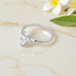Pear Cut Moissanite Solitaire Ring RG-MD-SL-100/30