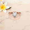 Pear Cut Moissanite Solitaire Ring RG-MD-SL-100/30