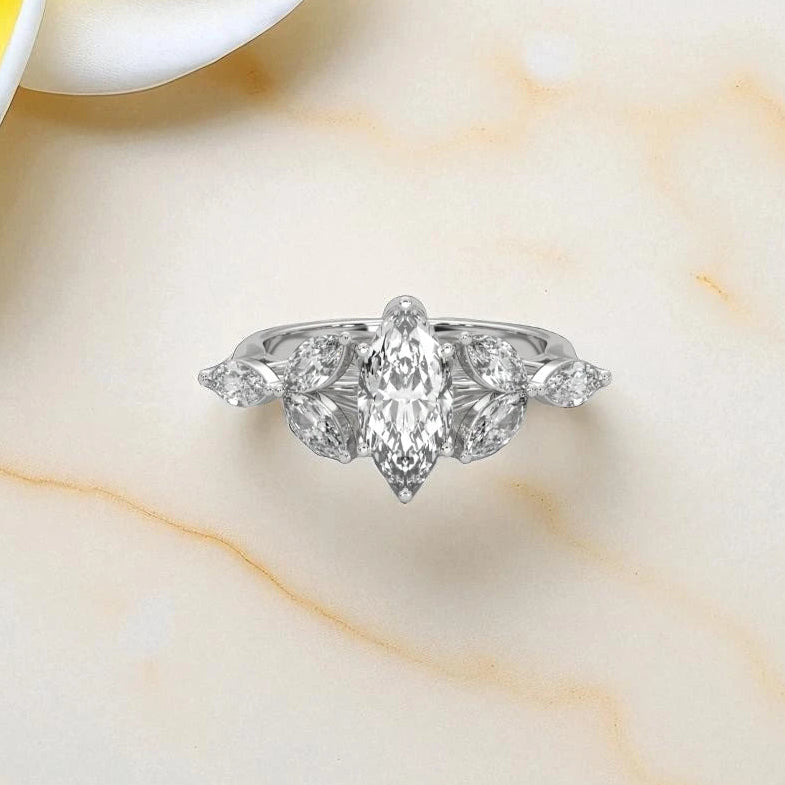 Moissanite Cluster Ring RG-MD-SL-100/31