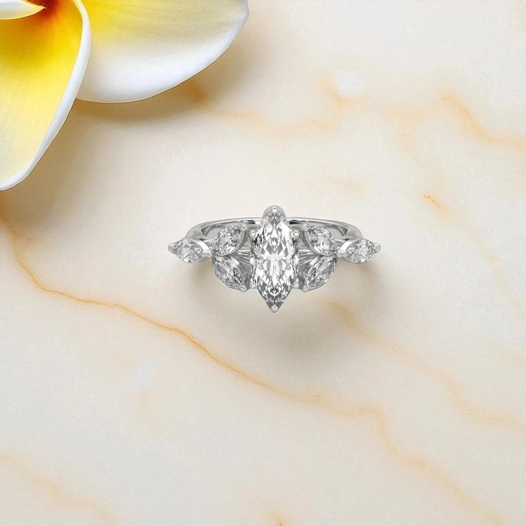 Moissanite Cluster Ring RG-MD-SL-100/31