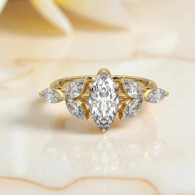 Moissanite Cluster Ring RG-MD-SL-100/31