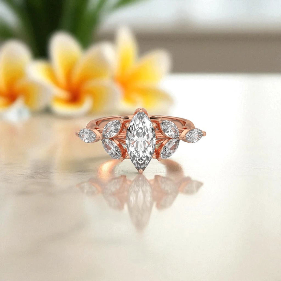 Moissanite Cluster Ring RG-MD-SL-100/31