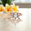 Moissanite Cluster Ring RG-MD-SL-100/31