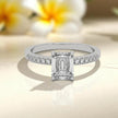 Emerald Cut Moissanite Solitaire Ring RG-MD-SL-100/33