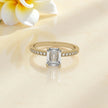 Emerald Cut Moissanite Solitaire Ring RG-MD-SL-100/33