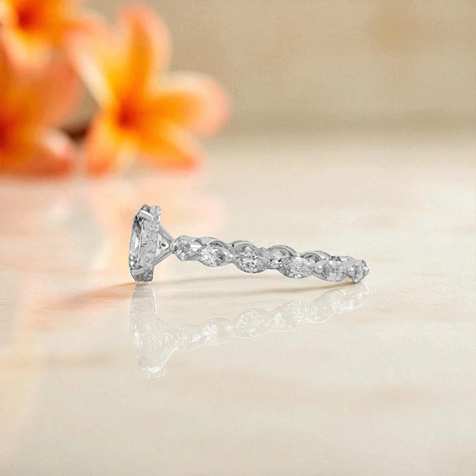 Oval Cut Moissanite Solitaire Ring RG-MD-SL-100/34