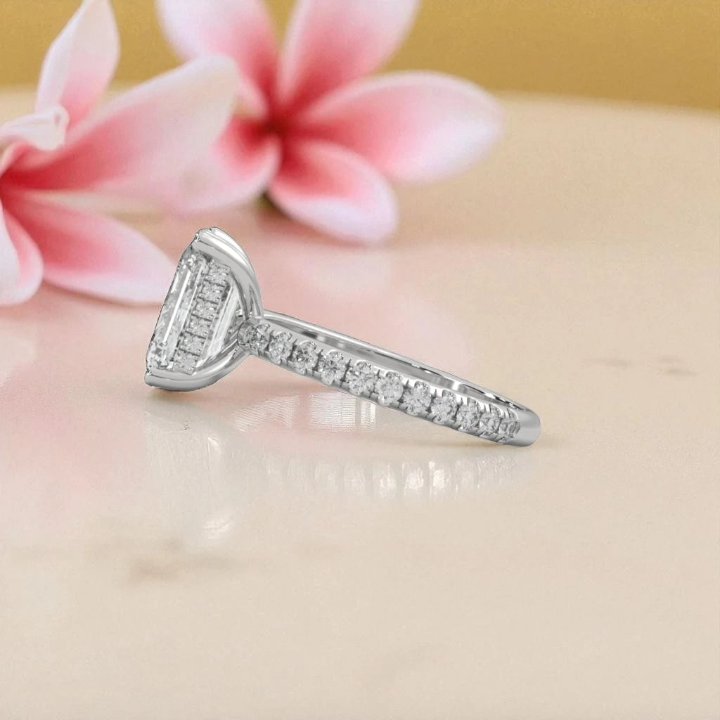 Moissanite Toi et Moi Ring RG-MD-SL-100/35
