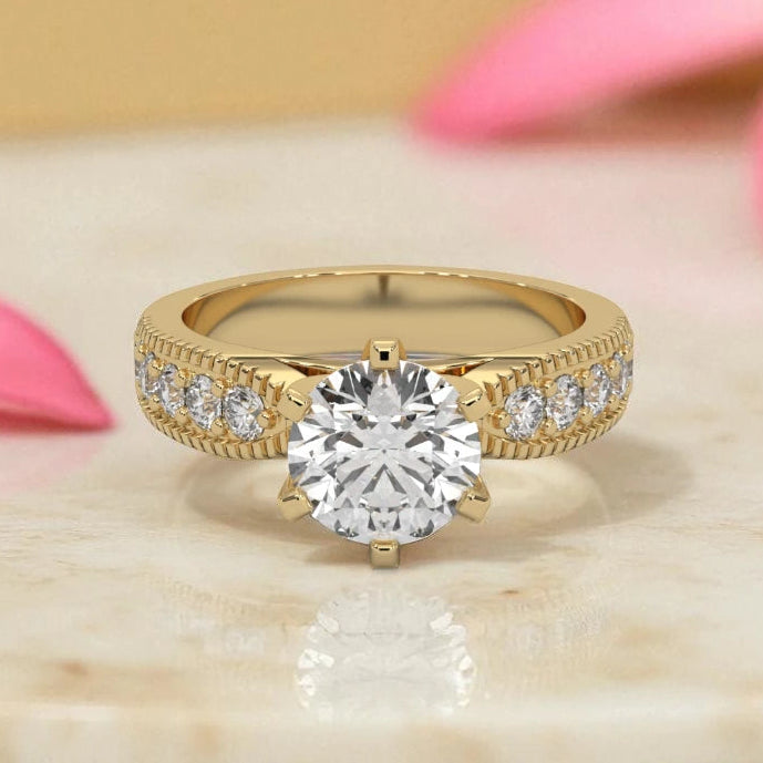 Moissanite Solitaire Ring RG-MD-SL-100/38
