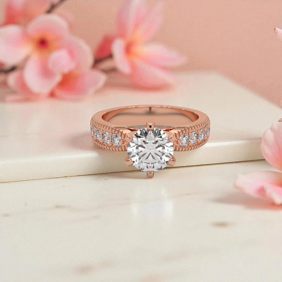 Moissanite Solitaire Ring RG-MD-SL-100/38