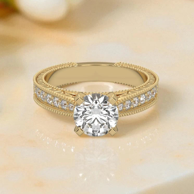 Moissanite Solitaire Wedding Ring RG-MD-SL-100/48
