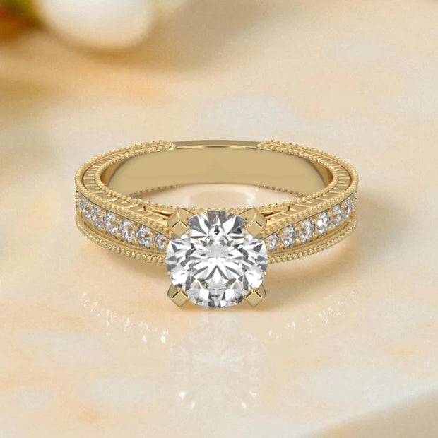 Moissanite Solitaire Wedding Ring RG-MD-SL-100/48