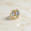 Moissanite Toi et Moi Ring RG-MD-SL-100/50