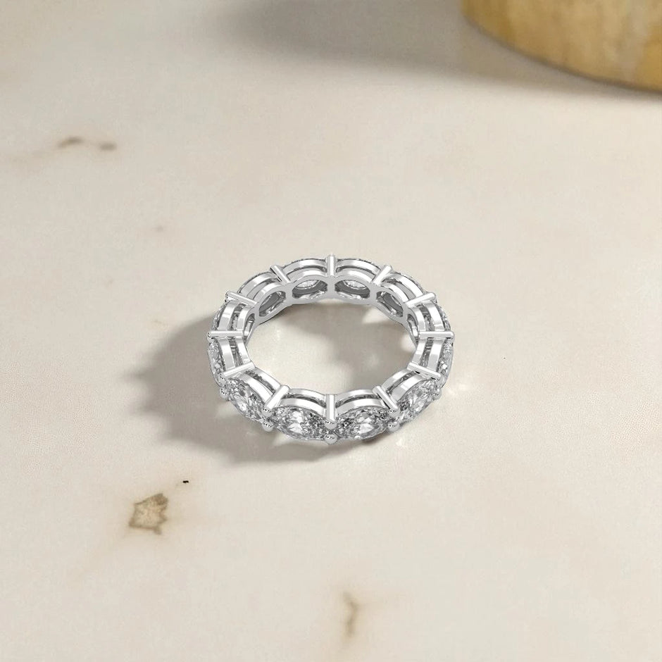Moissanite Eternity Band Ring RG-MD-SL-100/51
