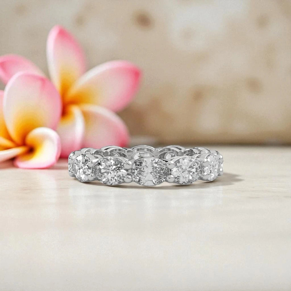 Moissanite Eternity Band Ring RG-MD-SL-100/51