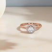 Moissanite  Halo Ring RG-MD-SL-100/58