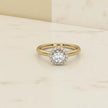 Moissanite  Halo Ring RG-MD-SL-100/58