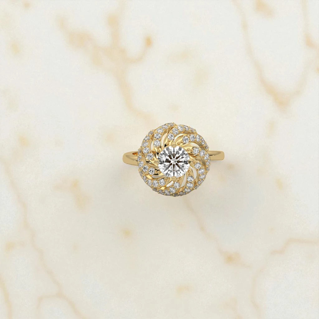 Moissanite Cocktail Ring RG-MD-SL-100/76