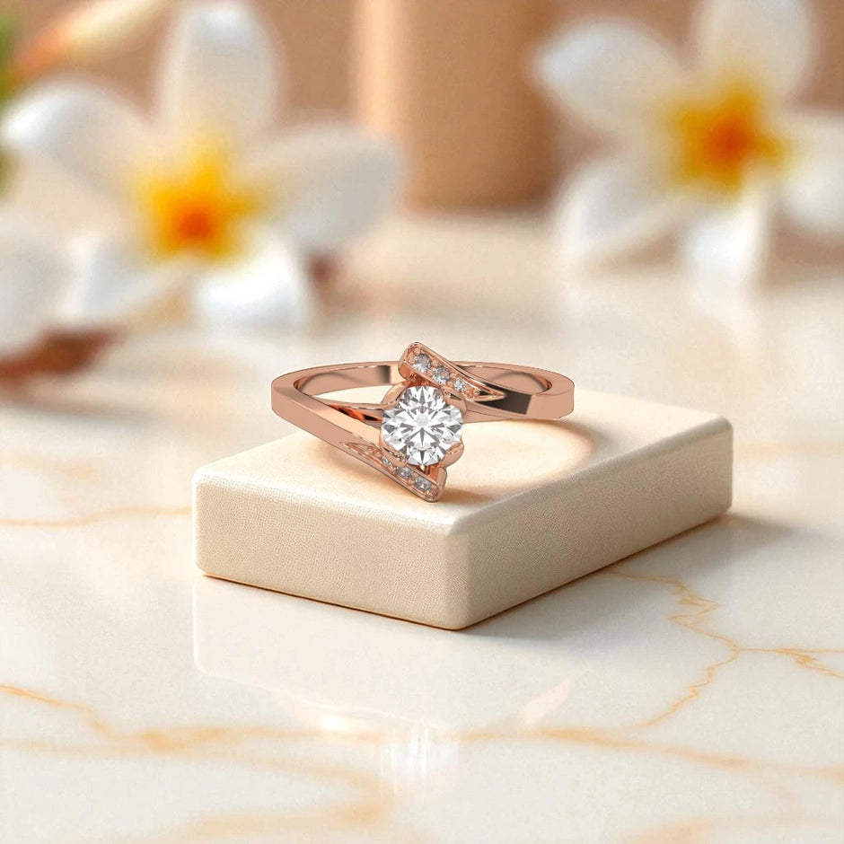 Moissanite Solitaire Ring RG-MD-SL-100/82