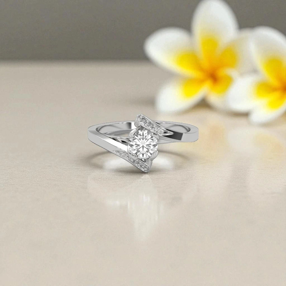 Moissanite Solitaire Ring RG-MD-SL-100/82