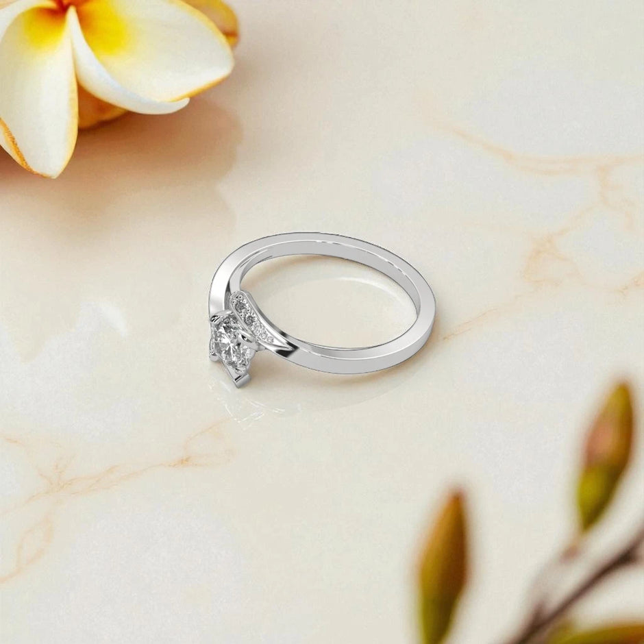 Moissanite Solitaire Ring RG-MD-SL-100/82