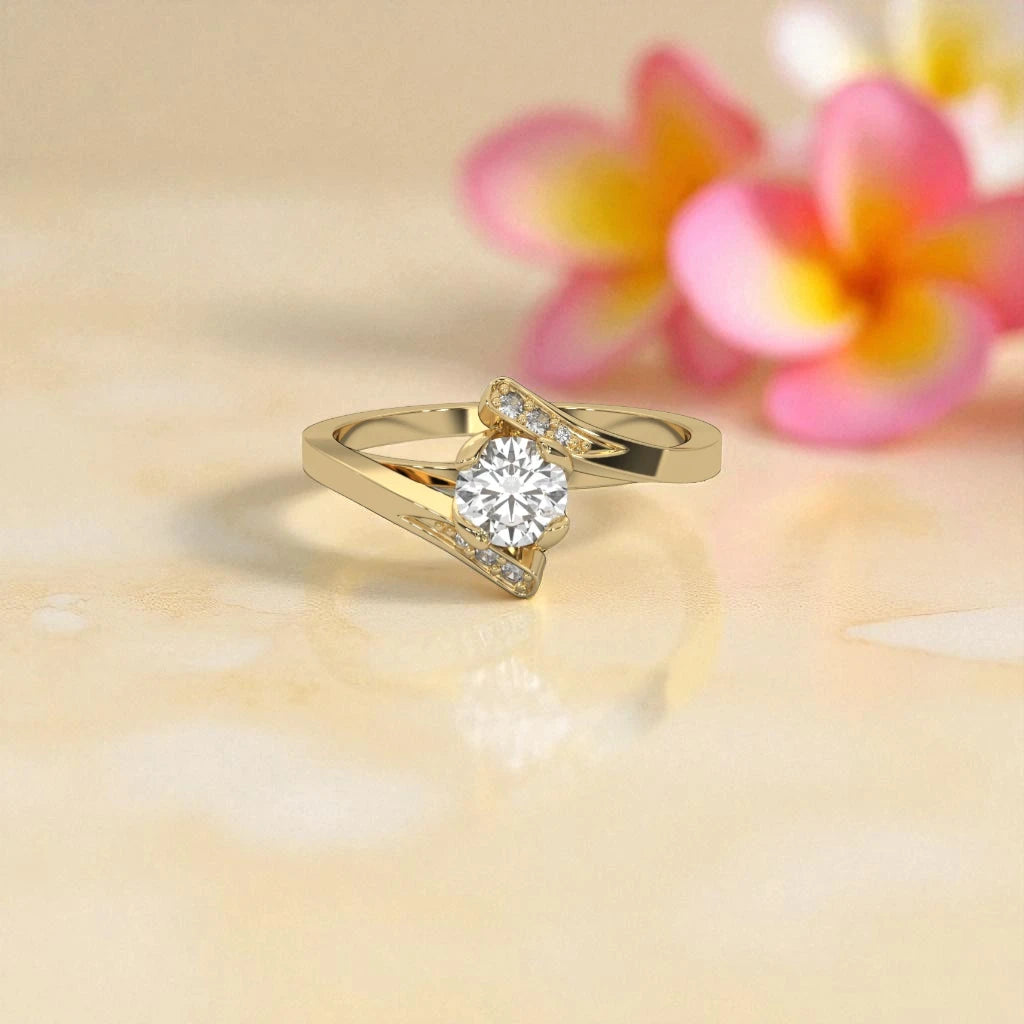 Moissanite Solitaire Ring RG-MD-SL-100/82