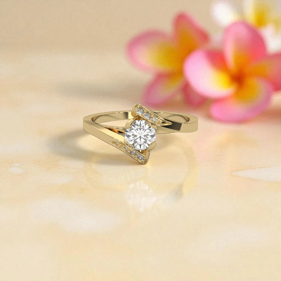 Moissanite Solitaire Ring RG-MD-SL-100/82