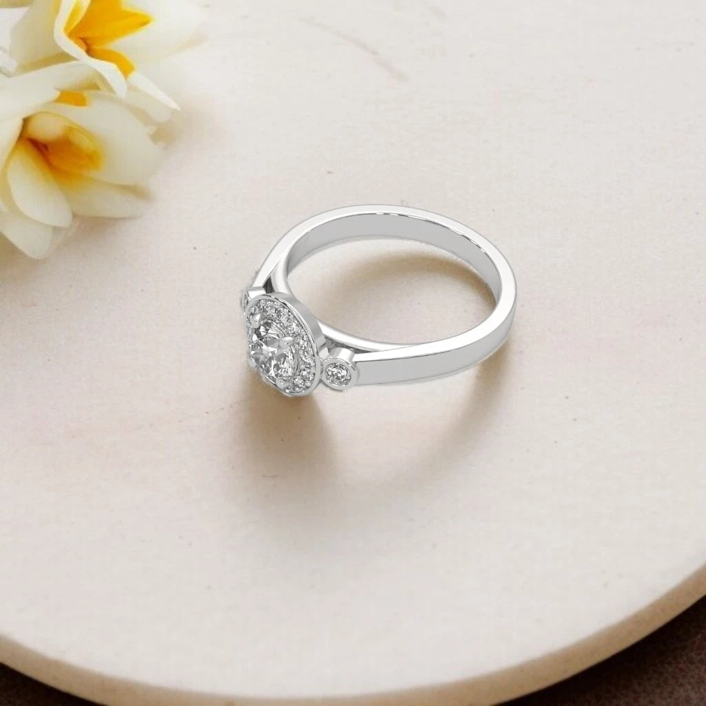 Moissanite Solitaire Ring RG-MD-SL-100/86