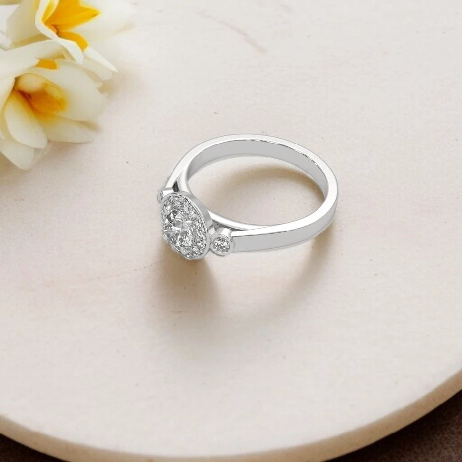 Moissanite Solitaire Ring RG-MD-SL-100/86