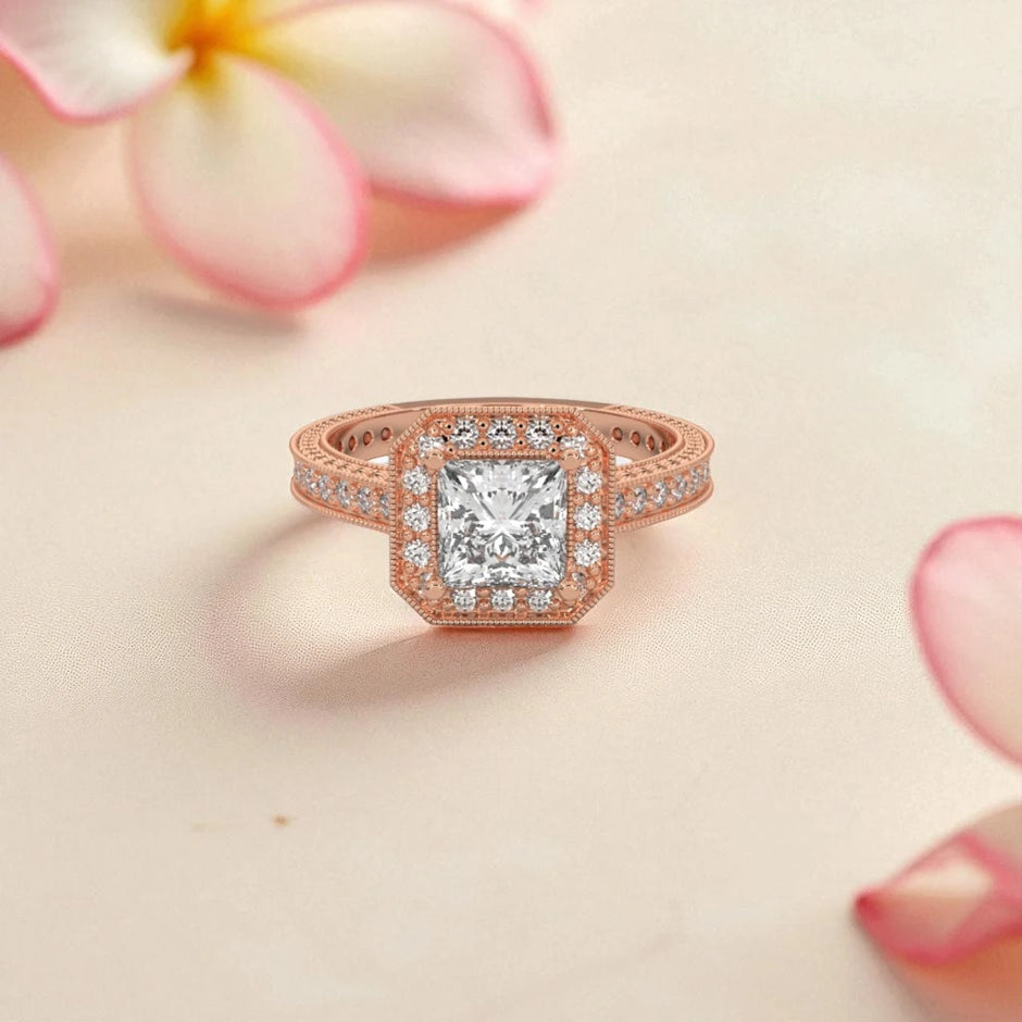 Moissanite Halo Ring RG-MD-SL-100/91