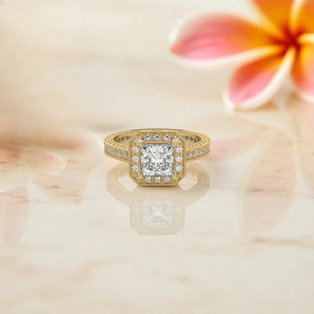 Moissanite Halo Ring RG-MD-SL-100/91