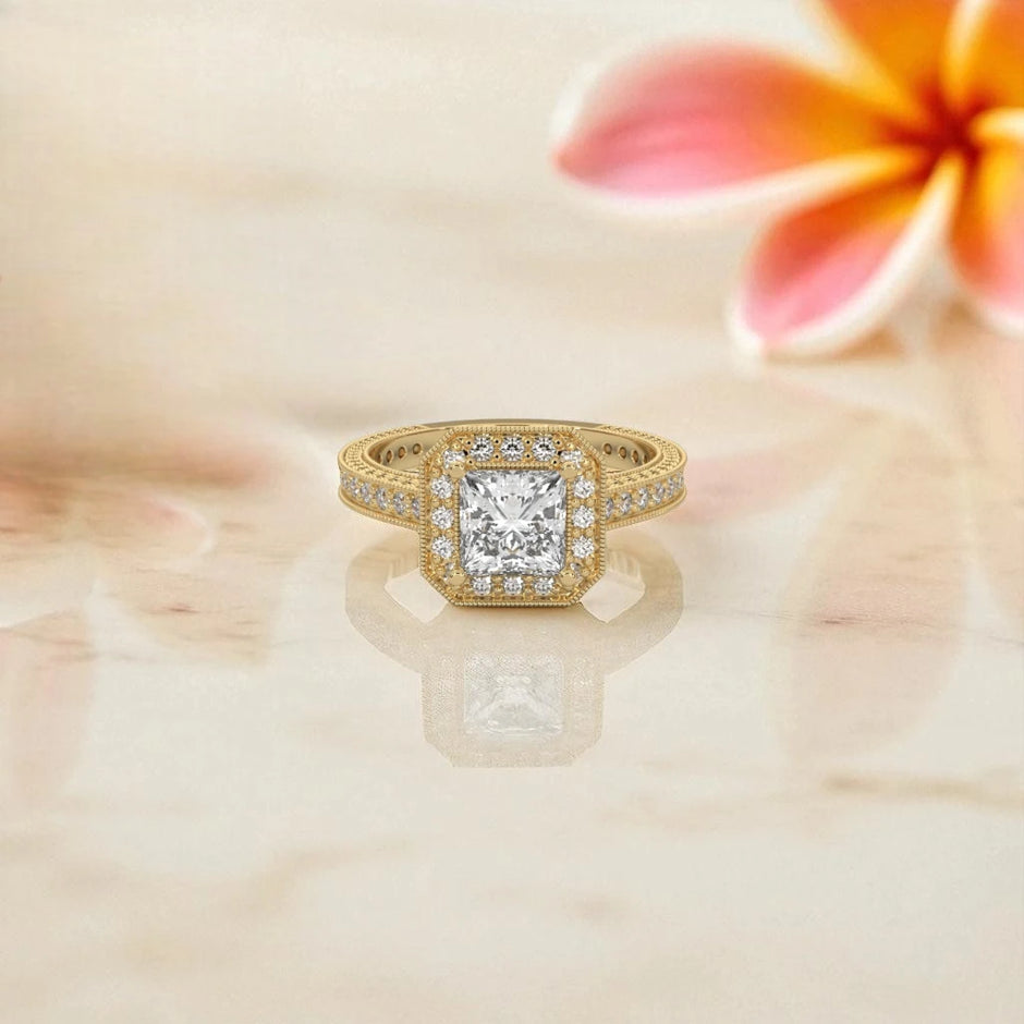Moissanite Halo Ring RG-MD-SL-100/91
