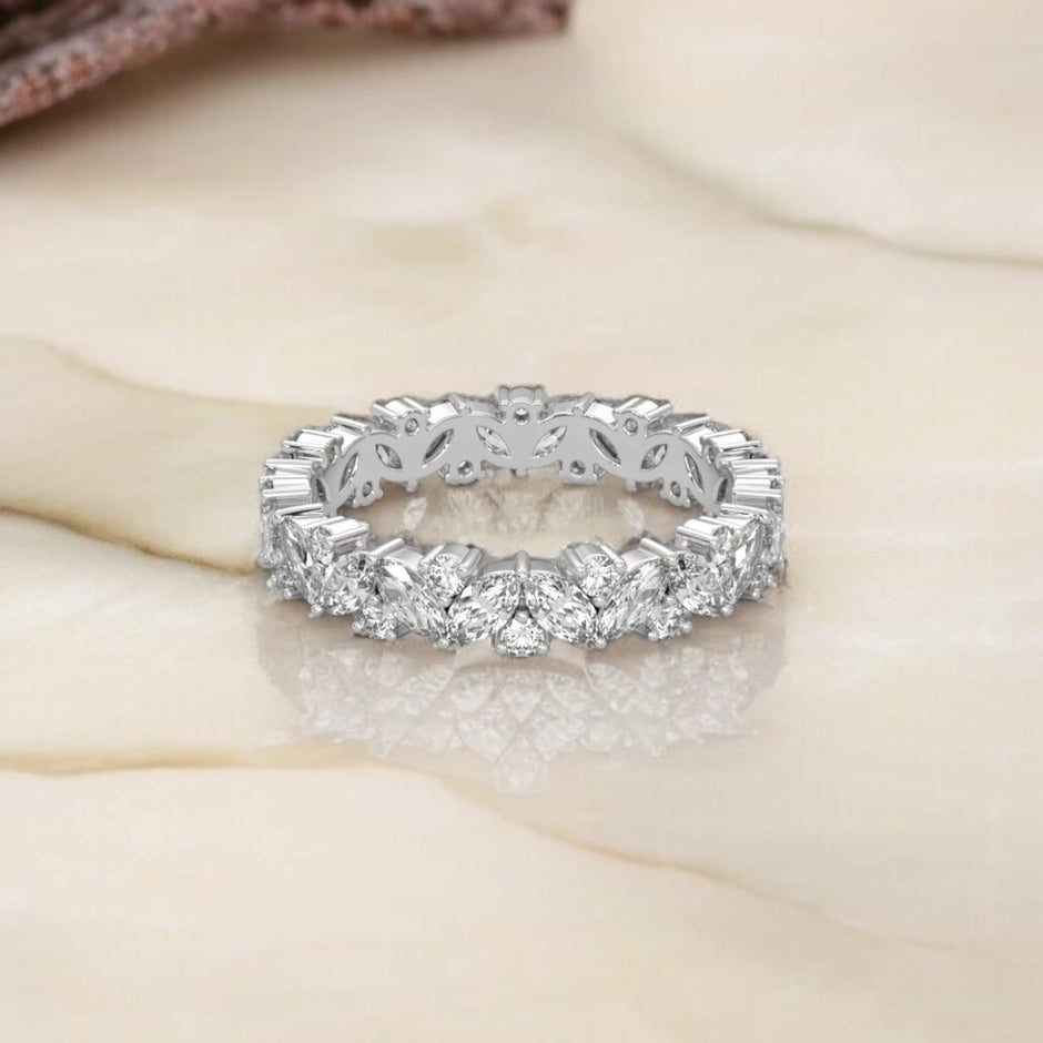 Moissanite Eternity Band Ring RG-MD-SL-100/92