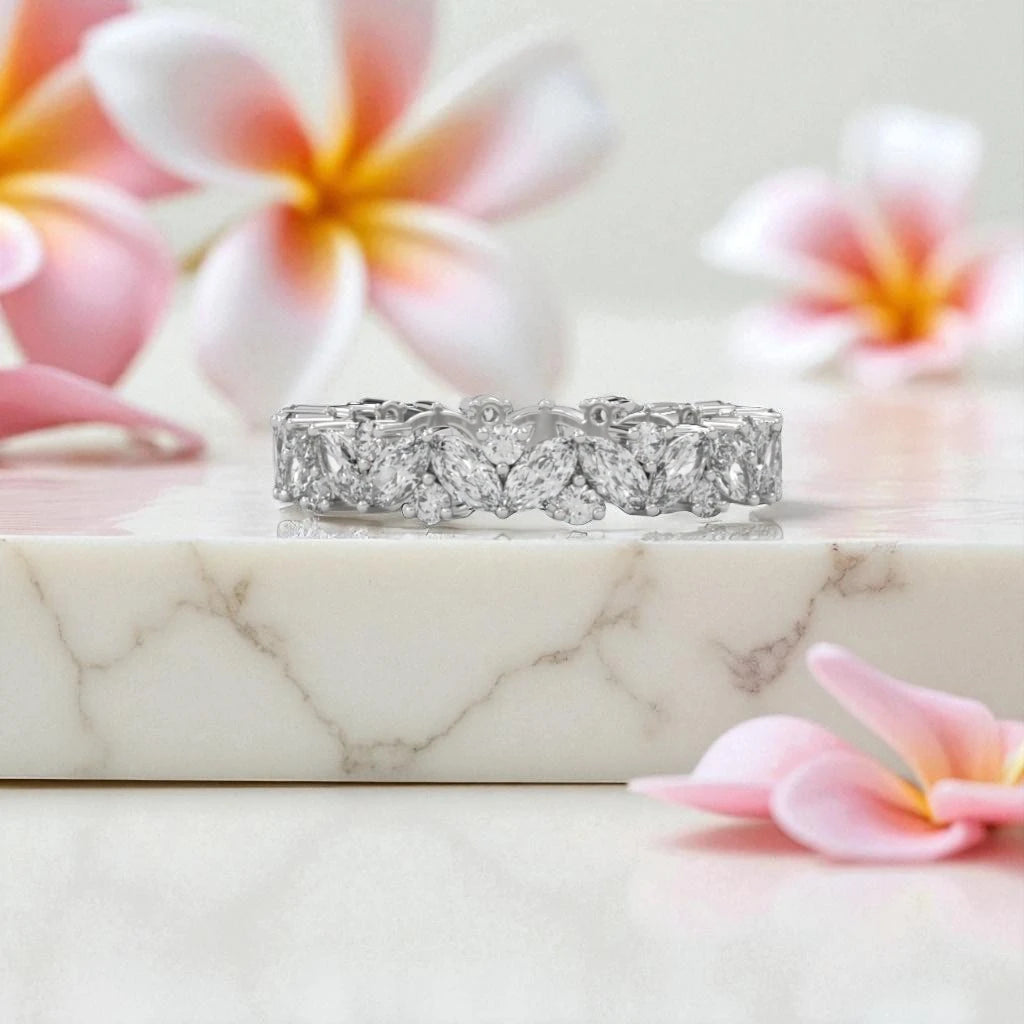 Moissanite Eternity Band Ring RG-MD-SL-100/92