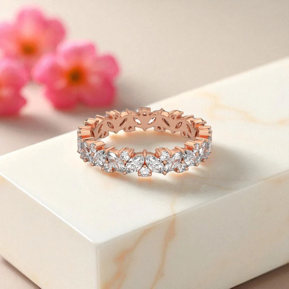 Moissanite Eternity Band Ring RG-MD-SL-100/92