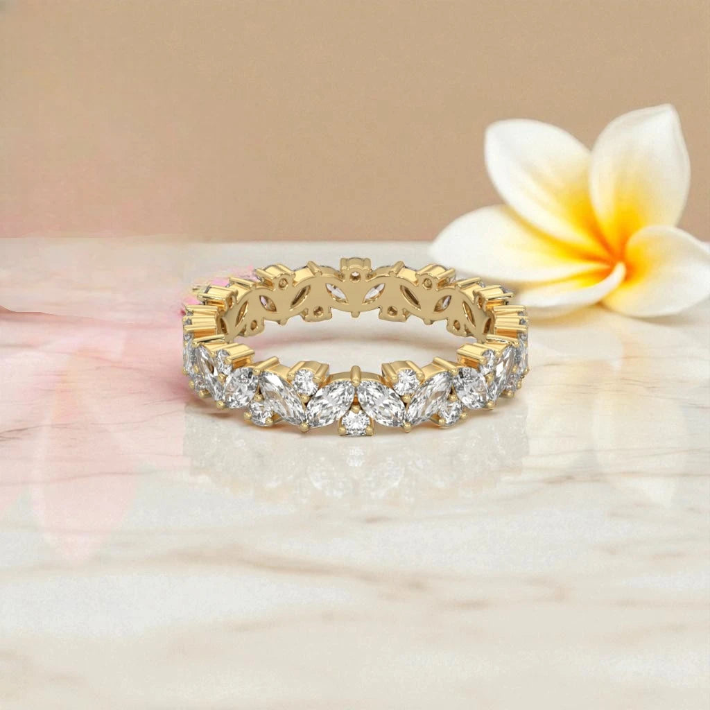 Moissanite Eternity Band Ring RG-MD-SL-100/92