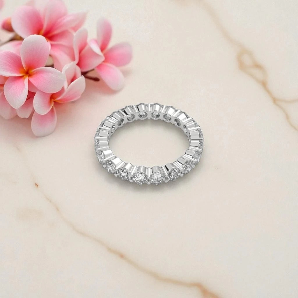 Moissanite Eternity Band Ring RG-MD-SL-100/94