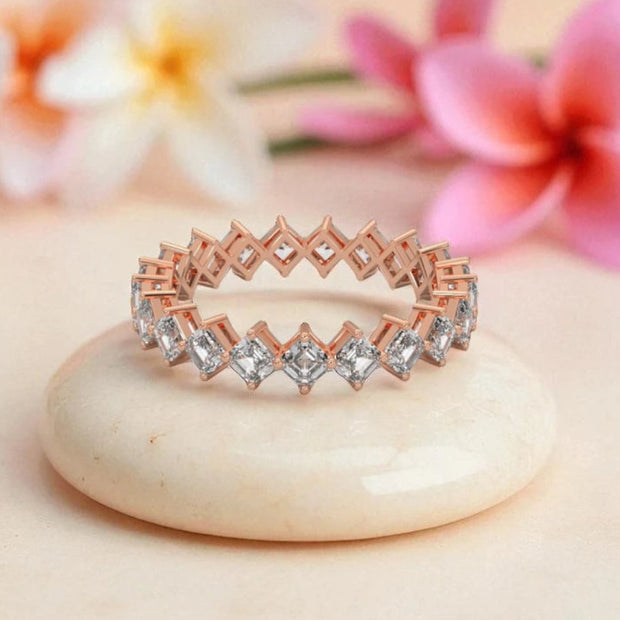 Moissanite Eternity Band Ring RG-MD-SL-100/95