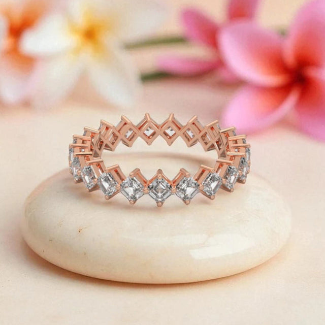 Moissanite Eternity Band Ring RG-MD-SL-100/95